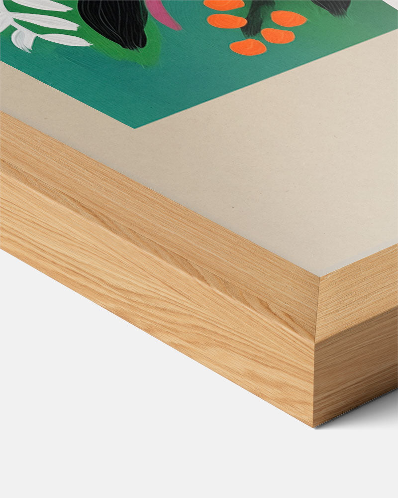 Vrolijke Bloemen Compositie – bloemen poster als moderne staande wanddecoratie