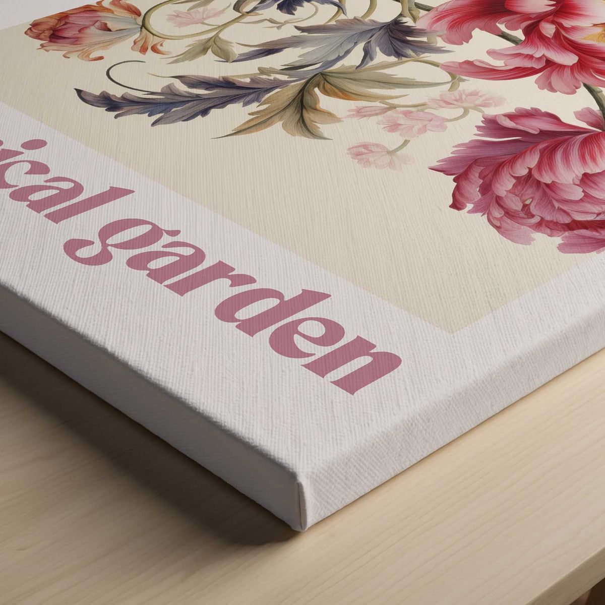 Kleurrijke Bloementuin – canvas kunstwerk als wanddecoratie