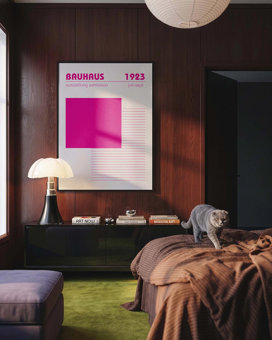  – geometrische Bauhaus poster in staand formaat