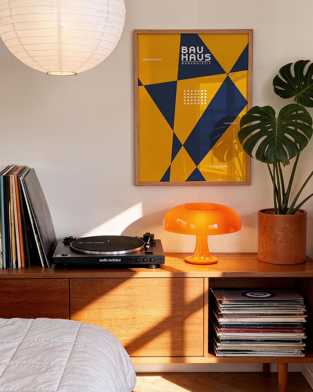 Vormen en vlakken – moderne Bauhaus wandkunst als poster