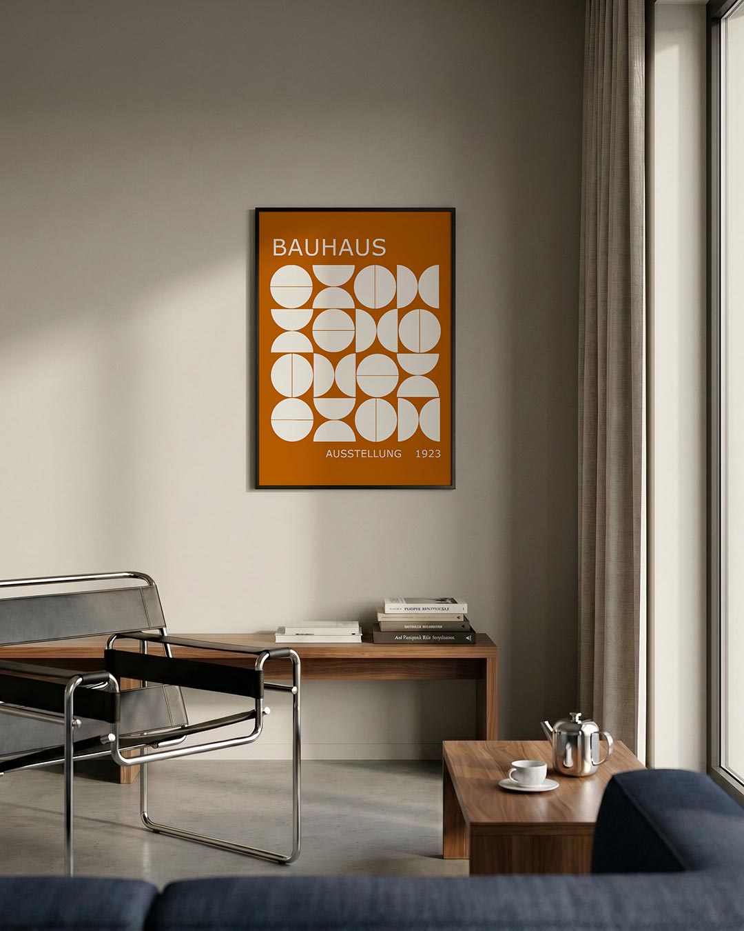  – staande Bauhaus poster voor aan de muur