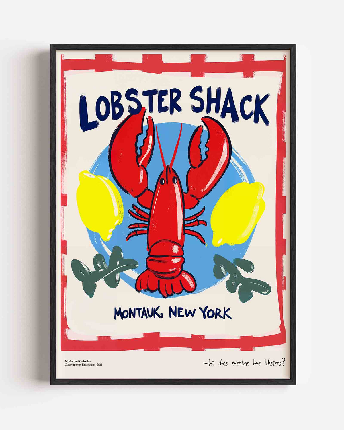 Lobster shack – Pop Art en Streetart portret poster als wanddecoratie