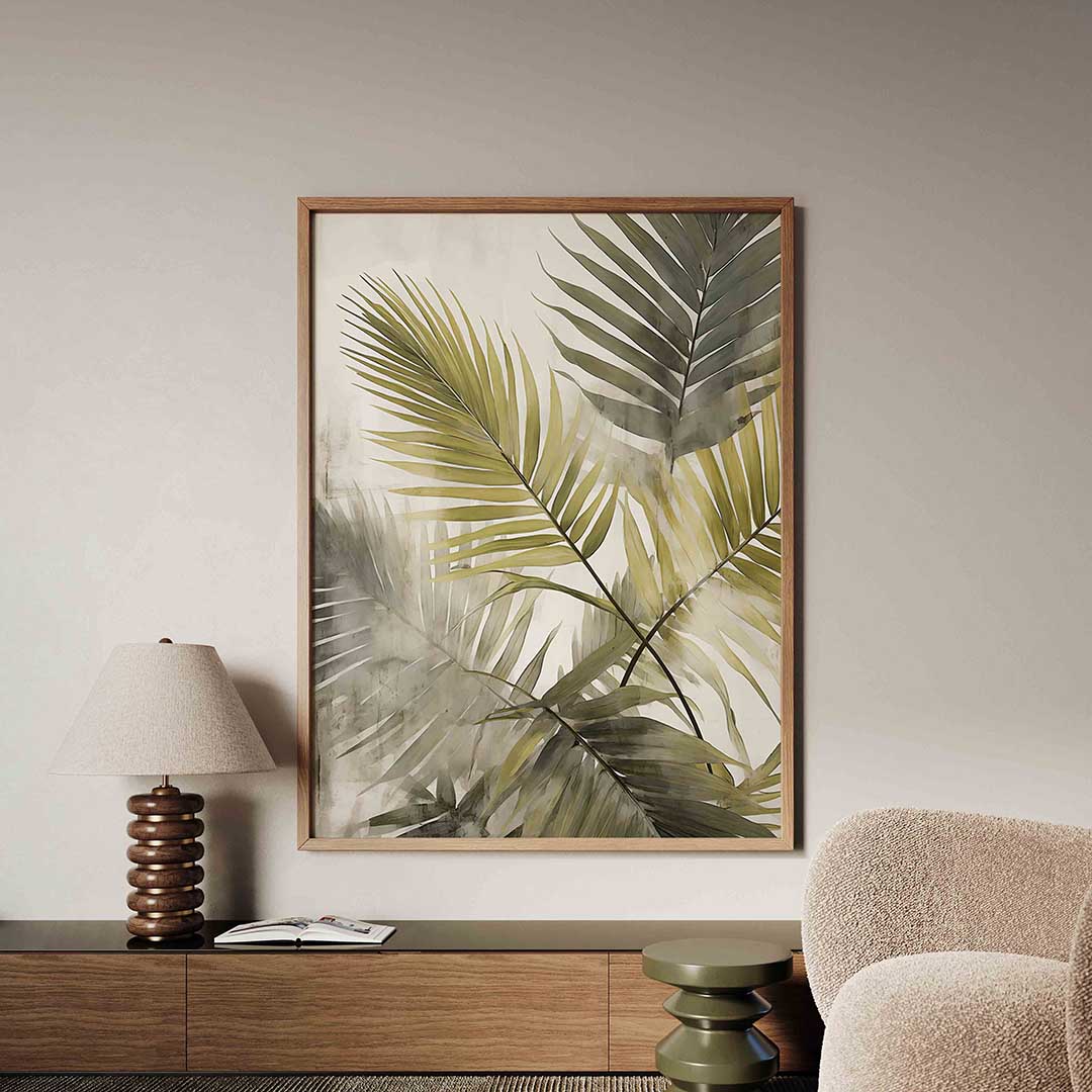 Groene bladeren – tropische jungle poster in staand formaat