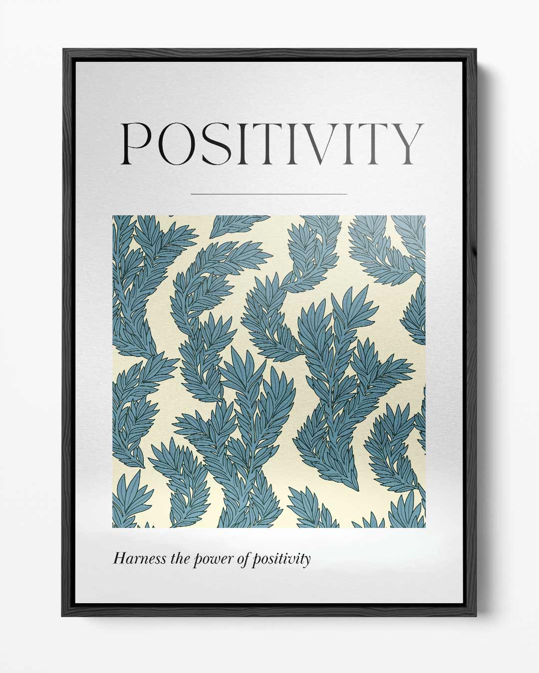 Positivity Bladeren Kunstwerk – portret kunstwerk als wanddecoratie