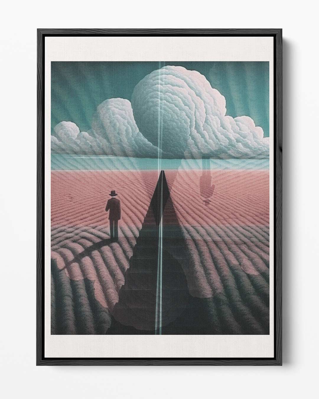 Dromerige Horizon – portret kunstwerk als wanddecoratie