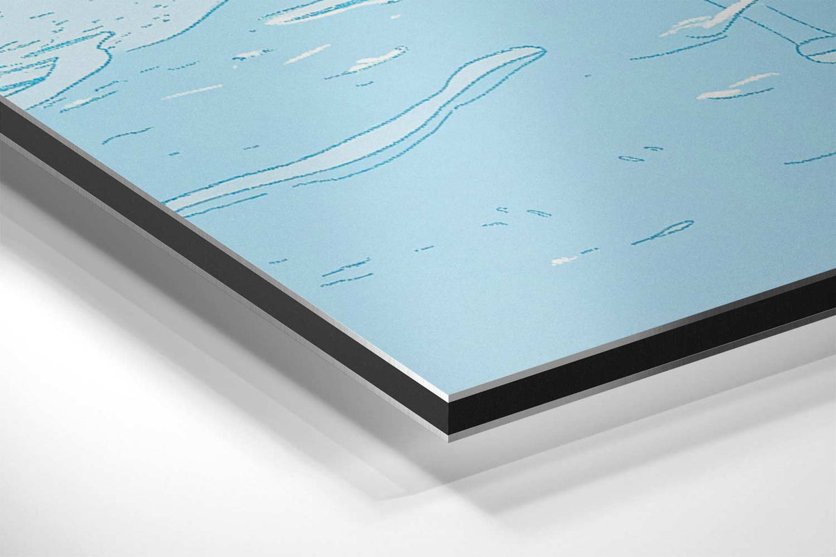 Roodlaarsjes aan Zee – canvas kunstwerk als wanddecoratie