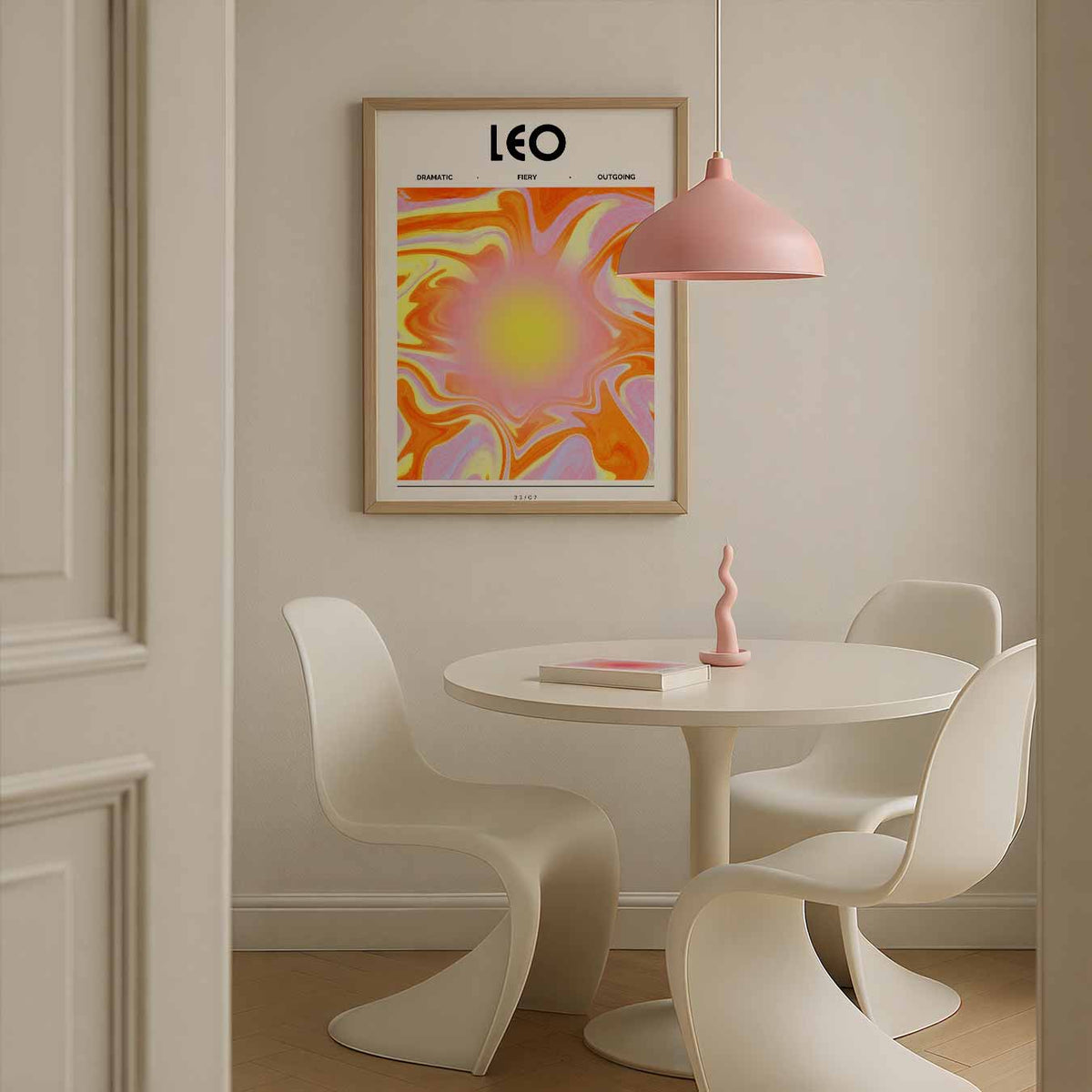 Leo – rustgevende wandkunst als portret poster