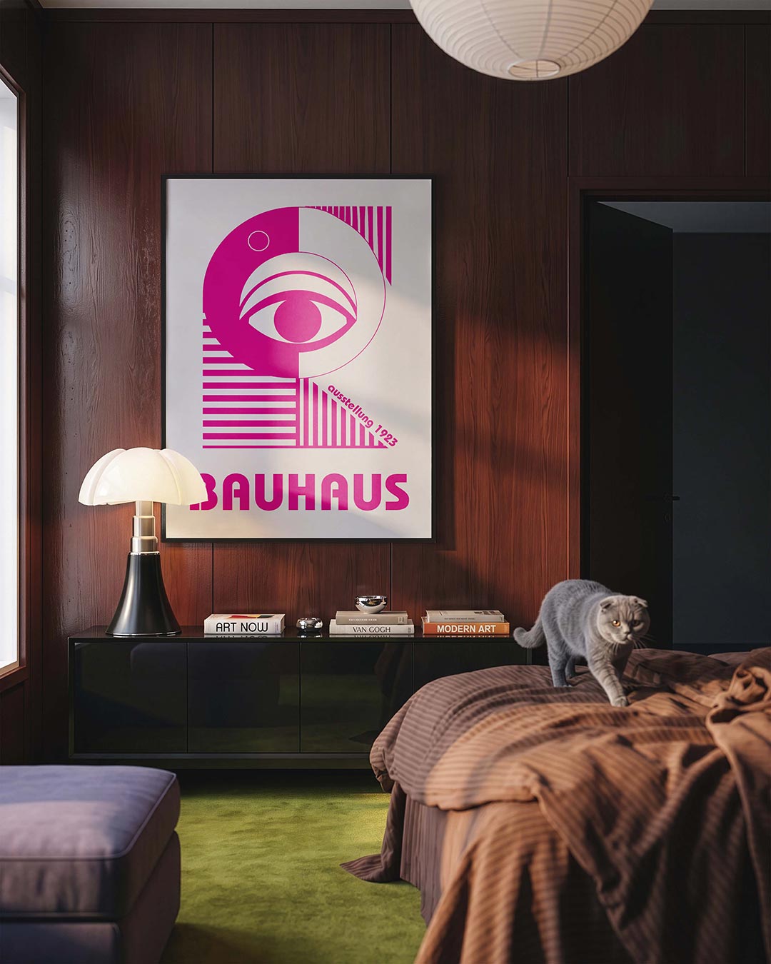  – geometrische Bauhaus poster in staand formaat