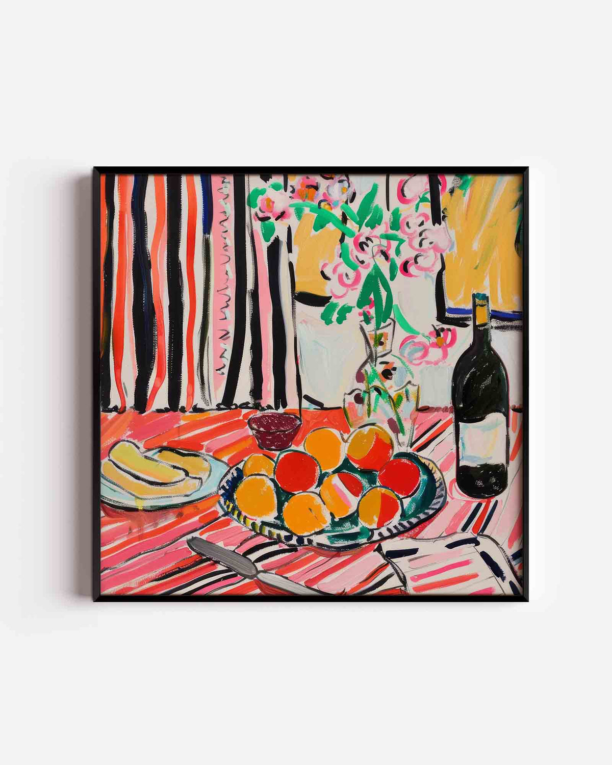 Fruit en bloemen – keuken vierkante poster als wanddecoratie