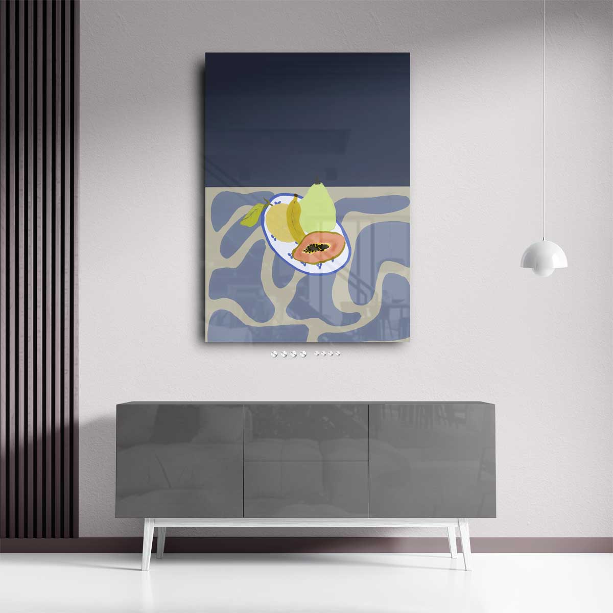Tropische Vruchtenpracht – staand kunstwerk voor modern interieur