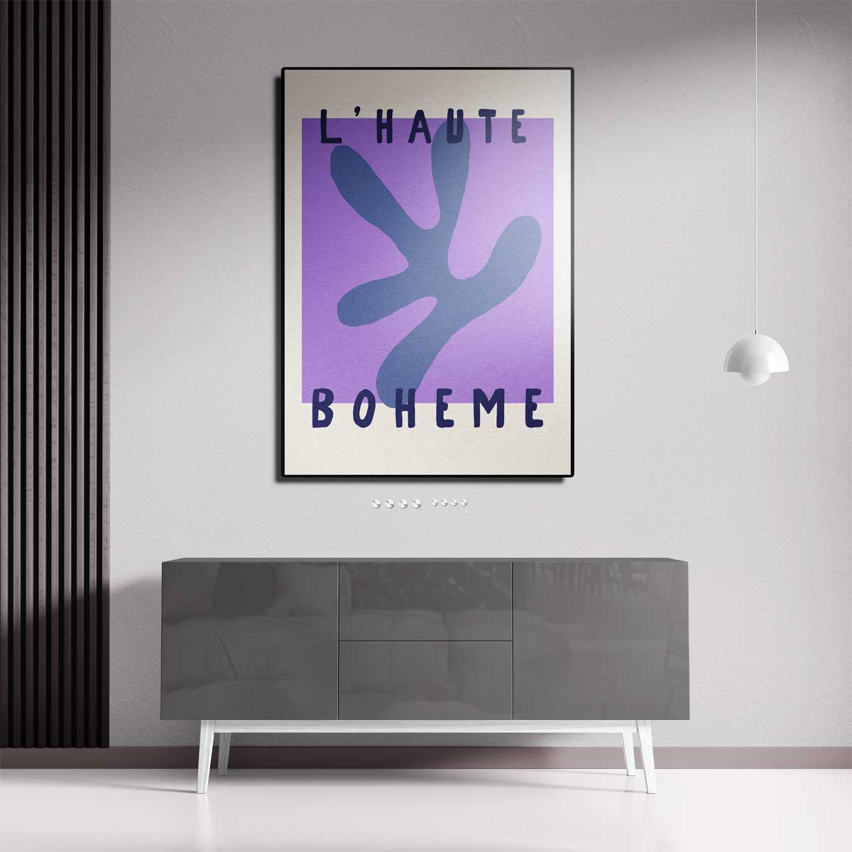 L'Haute Boheme Abstract Art – portret wandkunst van WallArtistic
