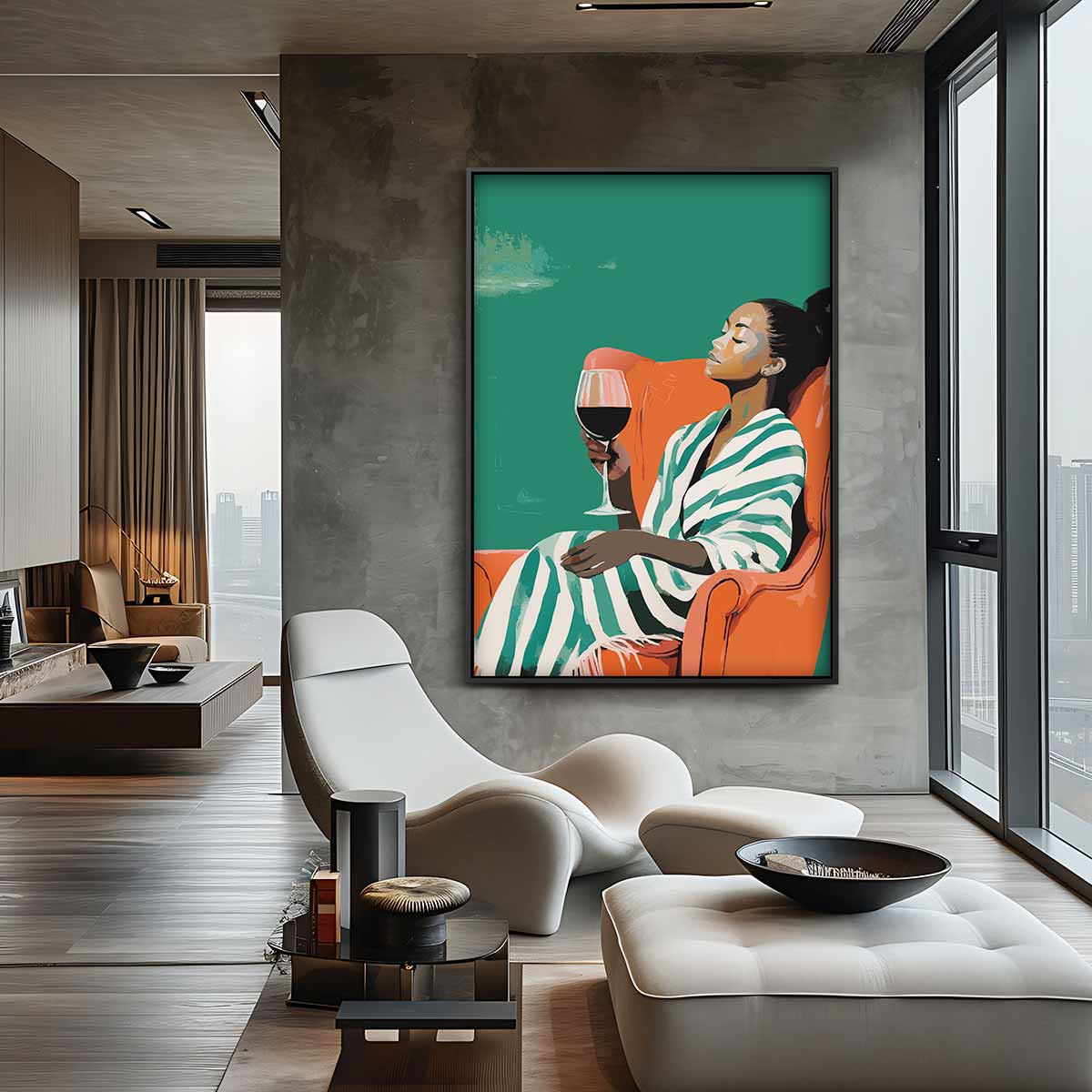 Sereen Genot – staande wandkunst voor woonkamer of interieur