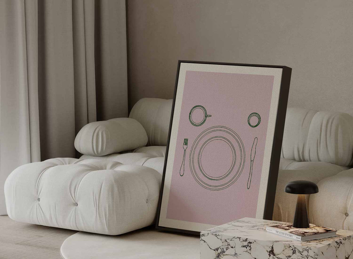 Minimalistisch Tafelschikking – plexiglas wanddecoratie in portret formaat