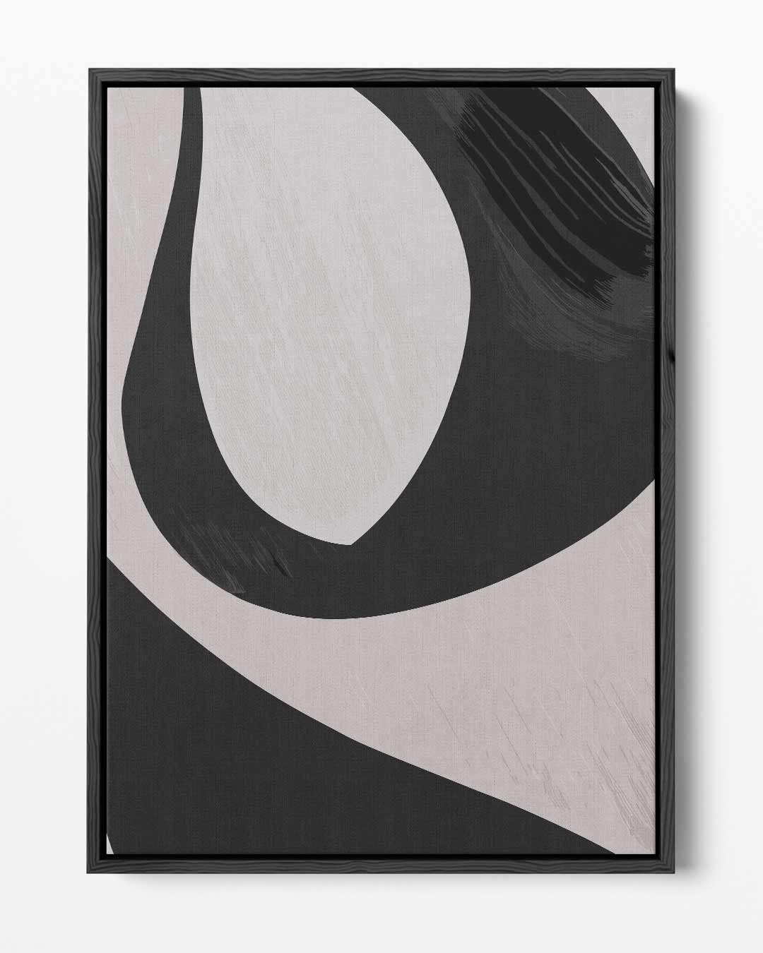 Dynamische Abstractie – portret kunstwerk als wanddecoratie