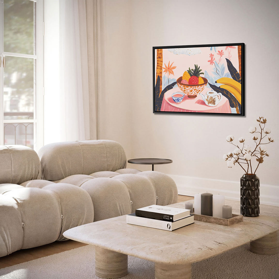 Fruit en bloemen – alternatieve weergave van het kunstwerk