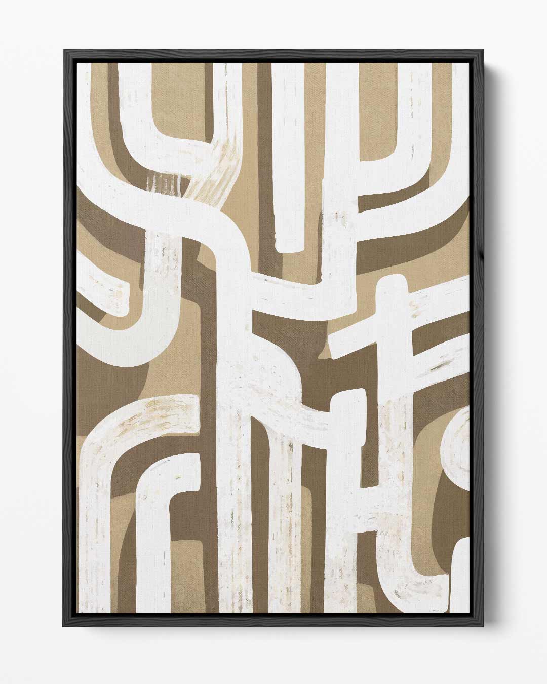 Krachtige Abstracte Patroon – portret kunstwerk als wanddecoratie