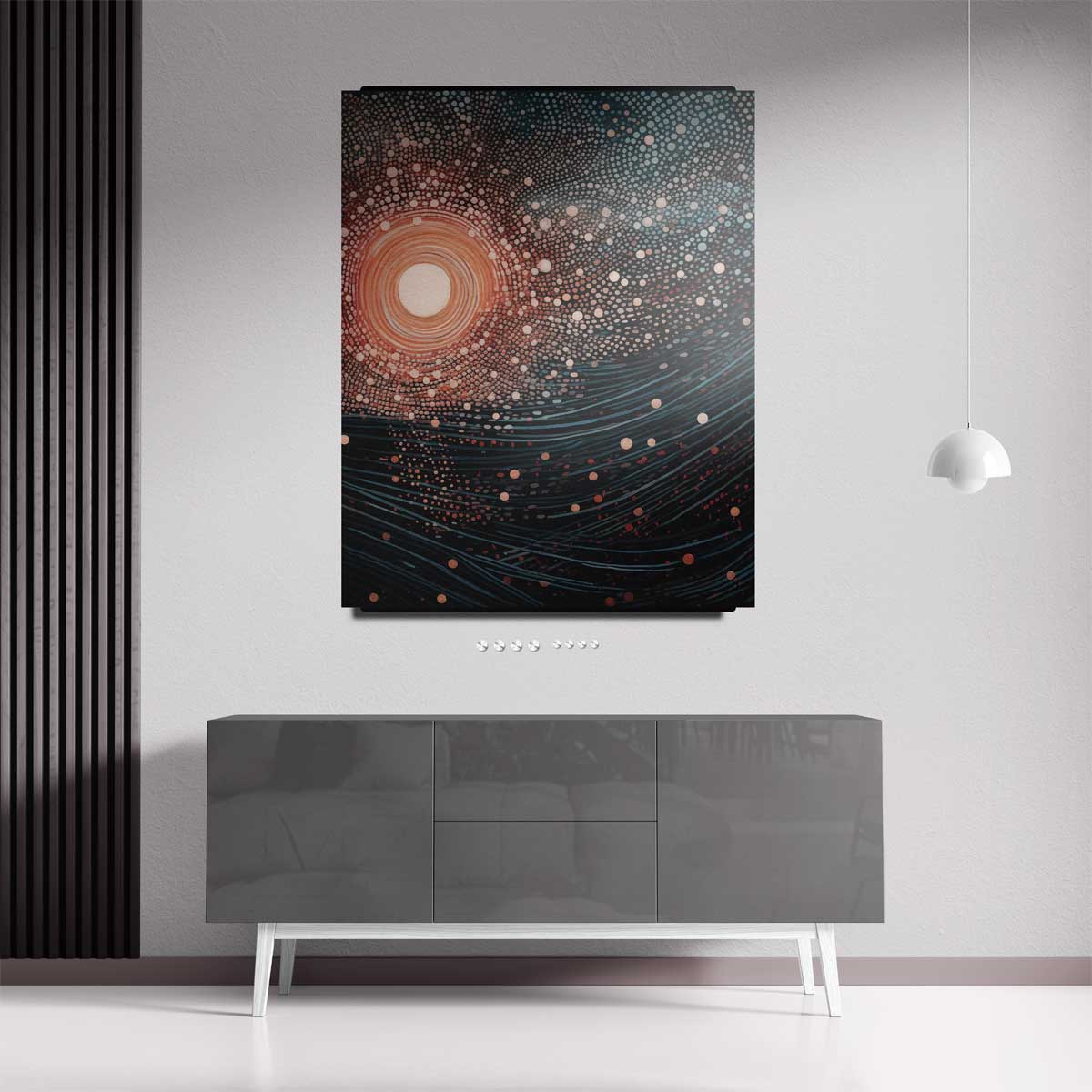 Dansende Sterrenhemel – staand kunstwerk voor modern interieur