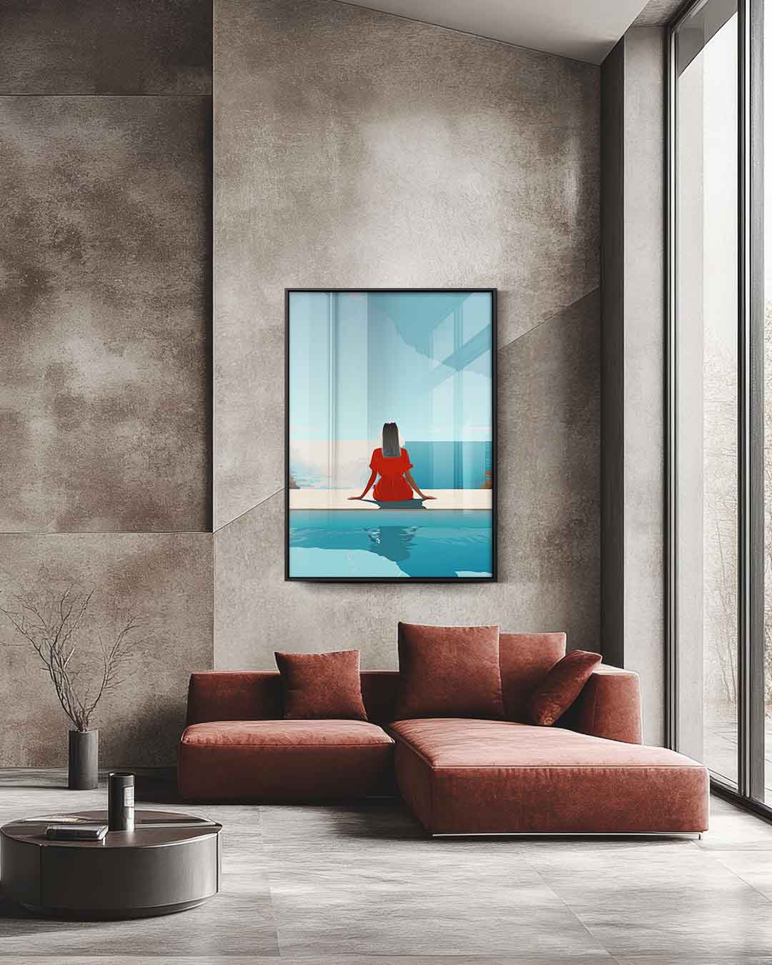 Rust aan de Zee – staande wandkunst voor woonkamer of interieur