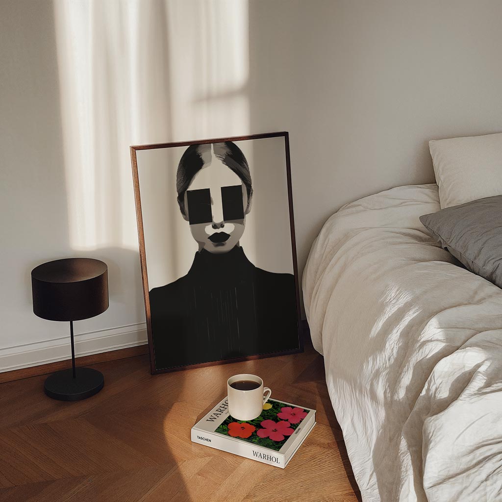 Moderne Mystieke Vrouwenposter – staande zomer wanddecoratie van WallArtistic