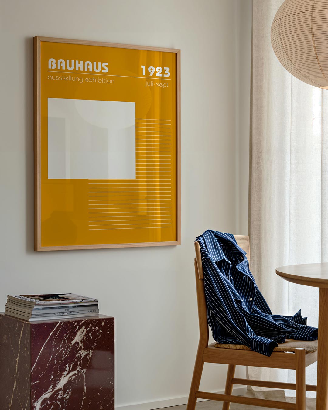 Vormen en lijnen – geometrische poster in Bauhaus-stijl van WallArtistic