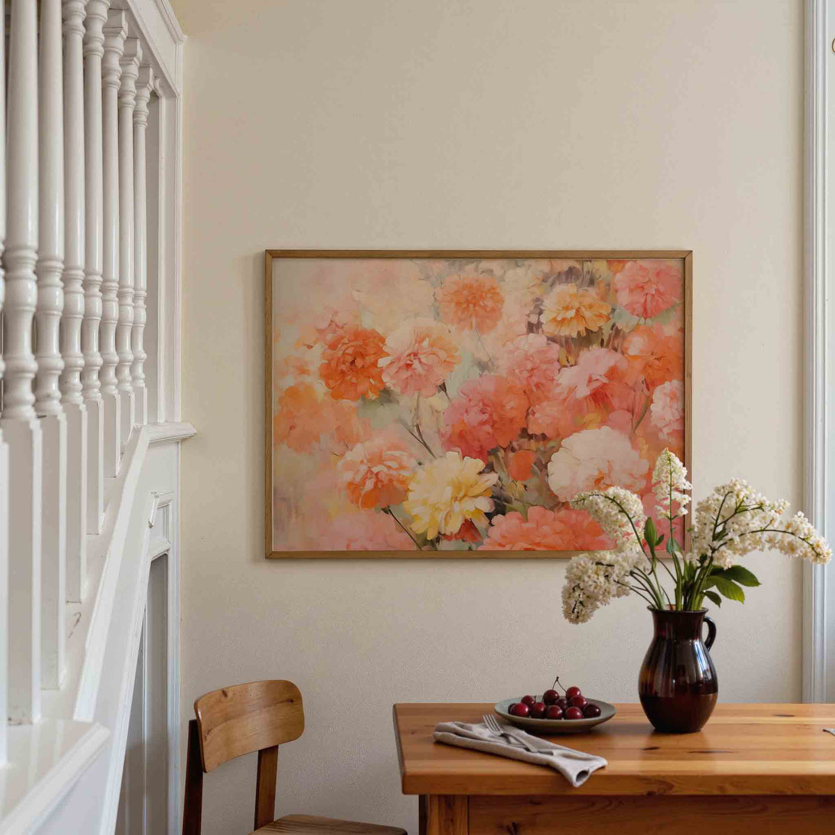Bloemenpracht – botanische poster in liggend formaat