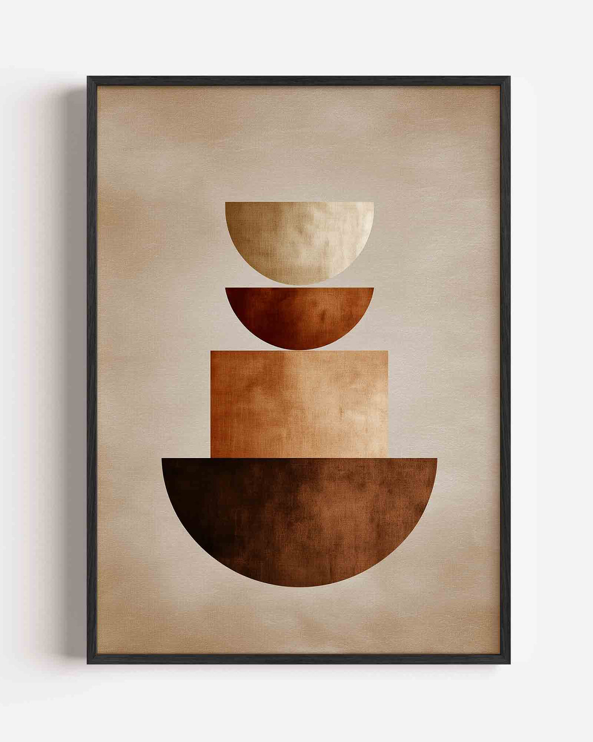 Geometrische vormen – abstracte portret poster als wanddecoratie