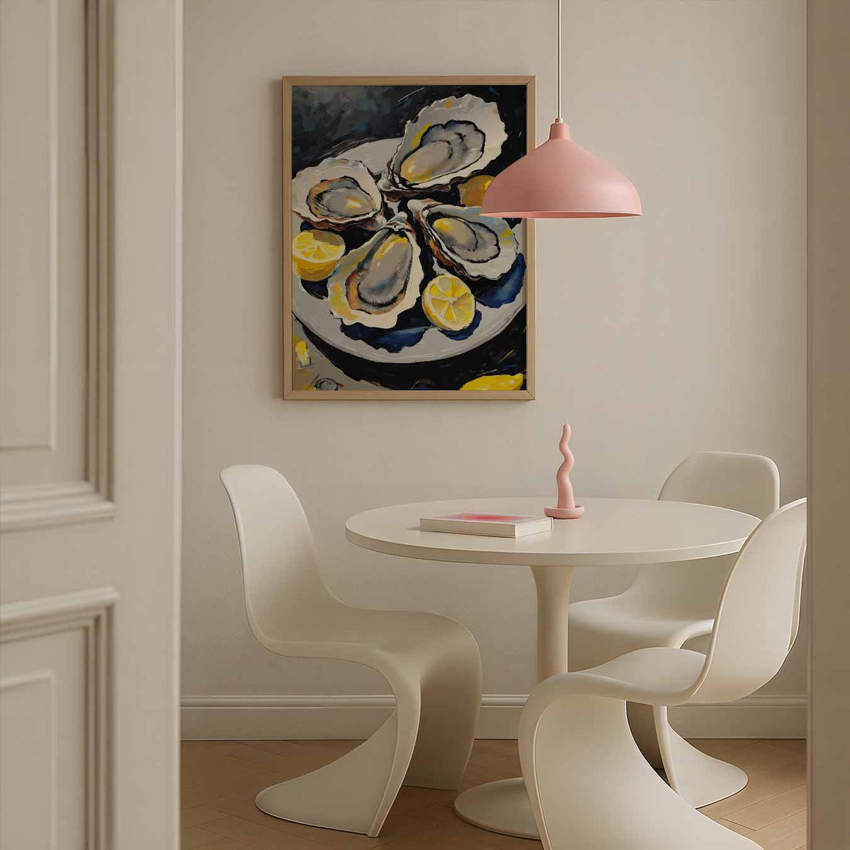 Verleidelijke Zeevruchten Illustratie – culinaire wandkunst als portret poster