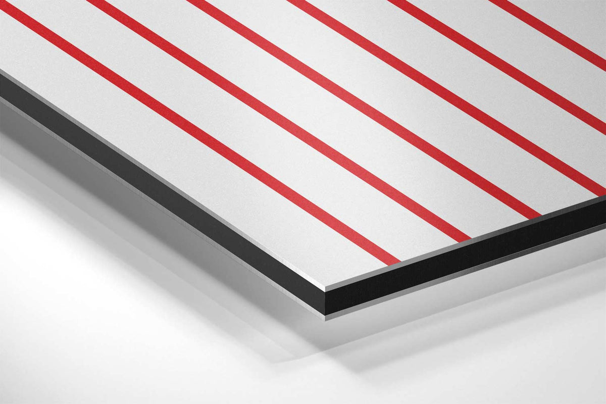 Moderne Rode Boog – canvas kunstwerk als wanddecoratie
