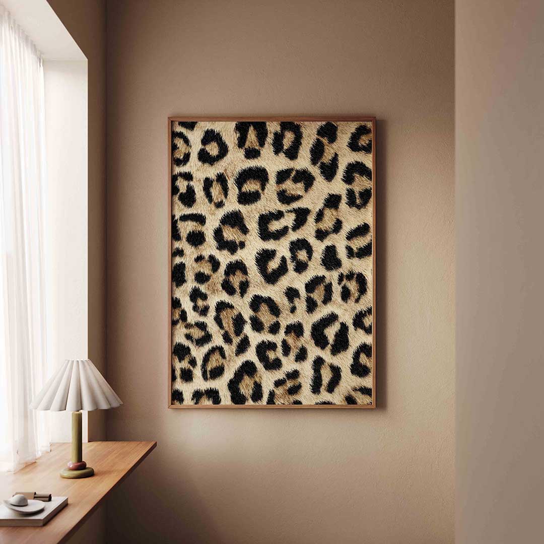 Luipaardprint – staande safari wanddecoratie van WallArtistic