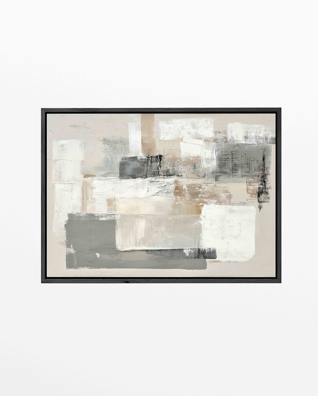 Gelaagde compositie – Wanddecoratie kunstwerk – liggend wanddecoratie kunstwerk