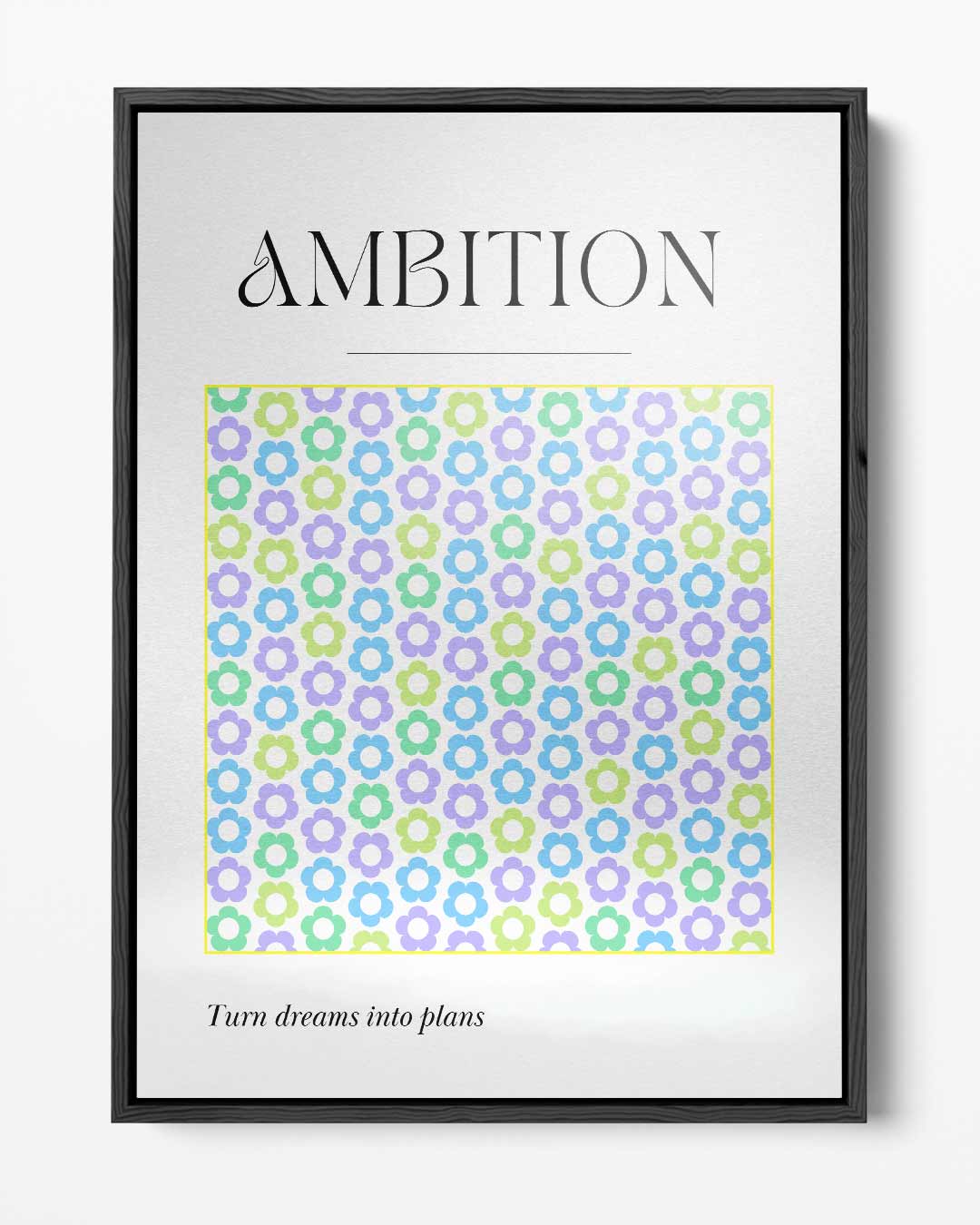 Ambition Bloemenprint – portret kunstwerk als wanddecoratie
