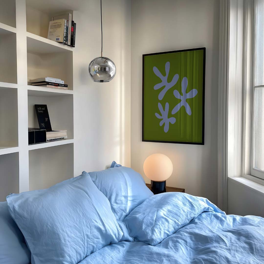 Botanische Kunstprint – staande kleurrijke abstracte wanddecoratie van WallArtistic