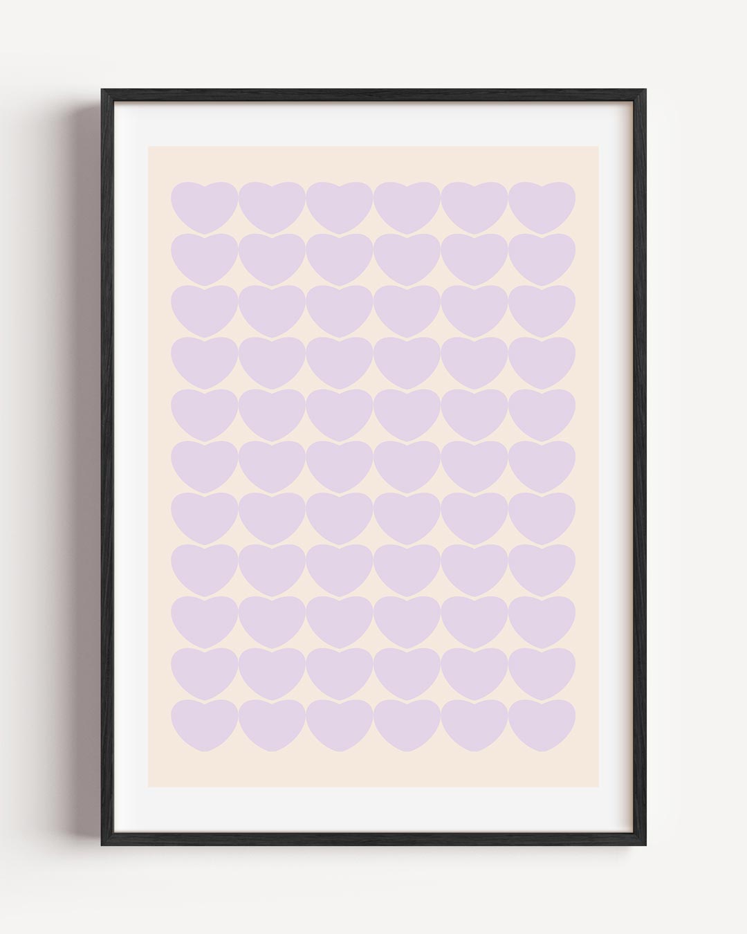 Hartjesliefde Wanddecoratie – moderne portret poster als wanddecoratie