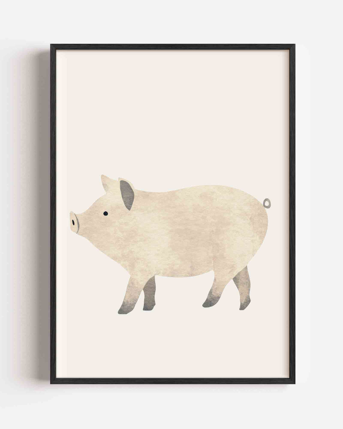 Varken in profiel – kids portret poster als wanddecoratie