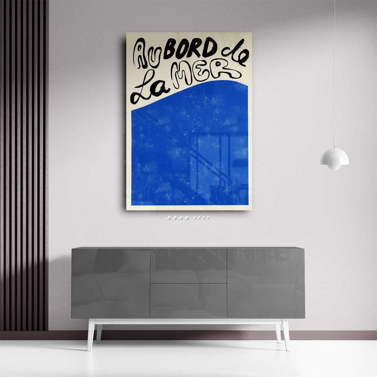 Au Bord de la Mer – plexiglas wanddecoratie in portret formaat