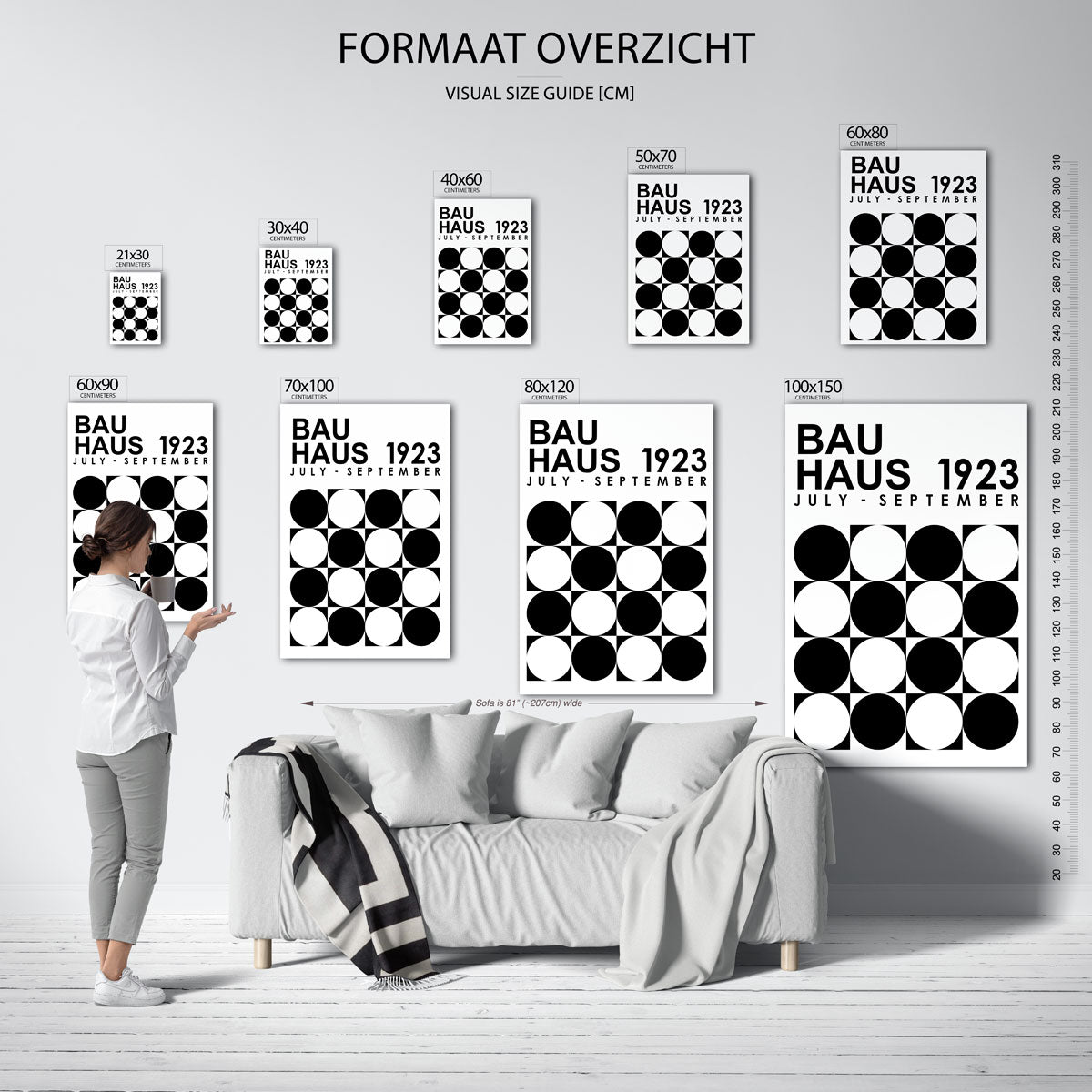  – geometrische poster in Bauhaus-stijl van WallArtistic