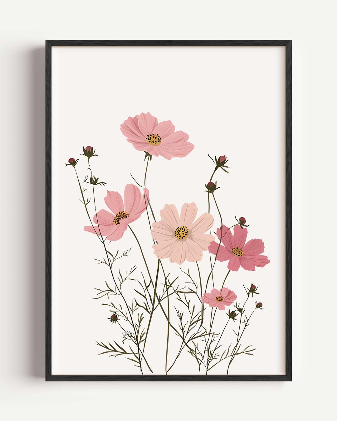 Bloemrijke Elegantie – kids portret poster als wanddecoratie