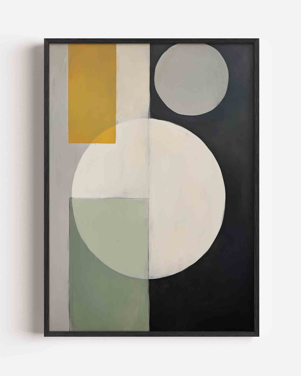 Geometrische vormen – Kunst & Design poster als staande wanddecoratie