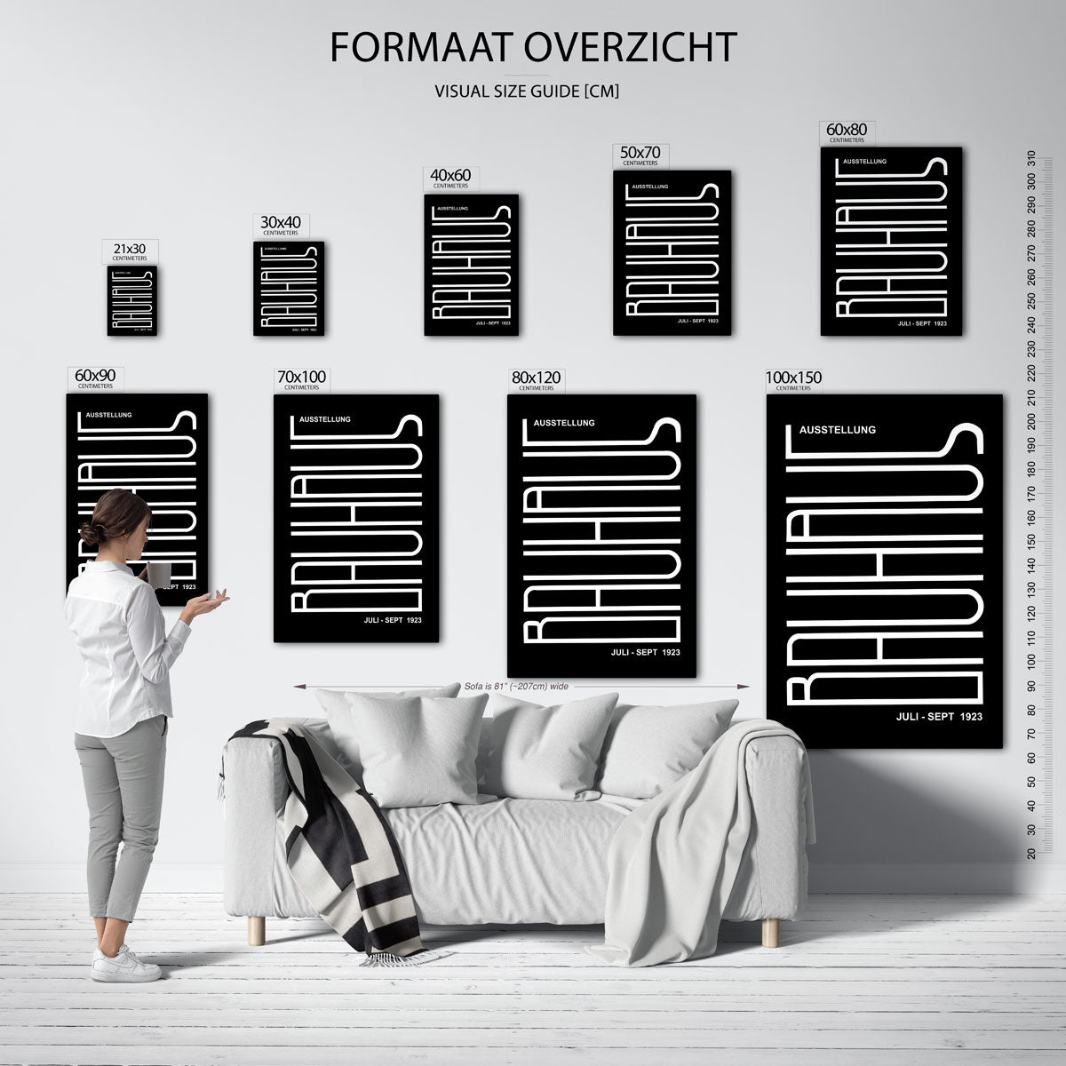 – geometrische poster in Bauhaus-stijl van WallArtistic