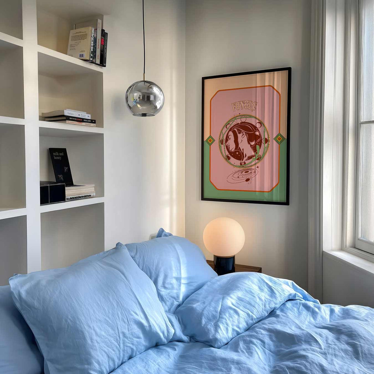 Toekomstige Vibes – mindful poster als rustige wanddecoratie