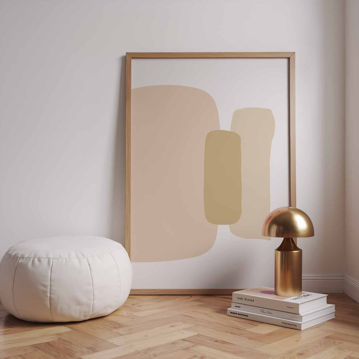 Organische Abstracte Kunstposter – staande kleurrijke abstracte wanddecoratie van WallArtistic