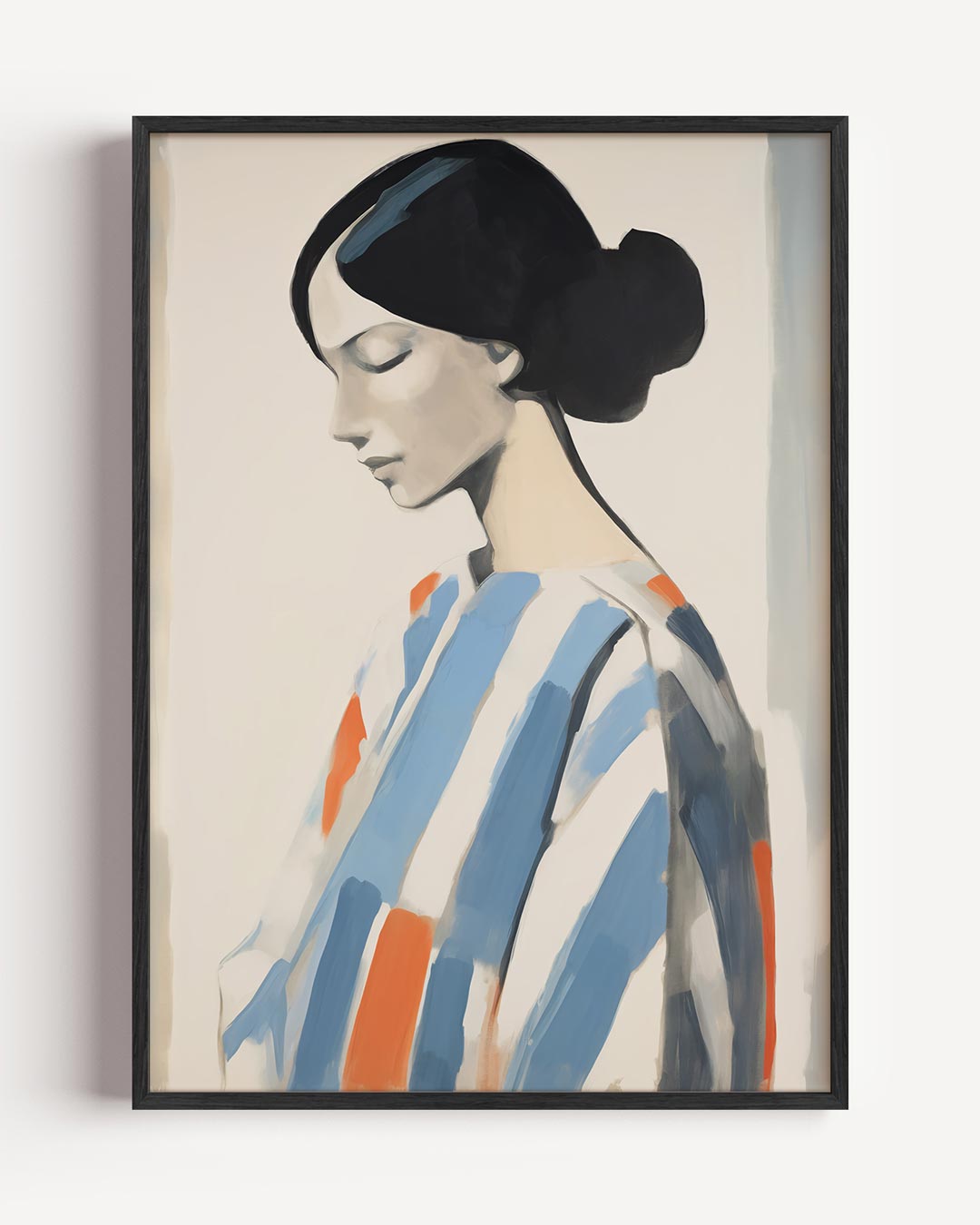 Artistieke Vrouwelijke Silhouet – vrouwelijk portret poster als wanddecoratie