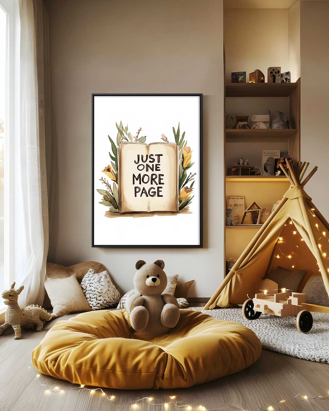 Magisch Leesmoment – staand kunstwerk voor modern interieur
