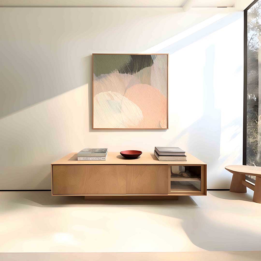 Abstracte vormen – vierkante schilderkunst wanddecoratie van WallArtistic
