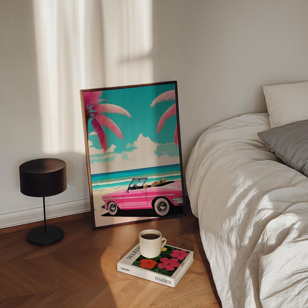 Zomerse Stranddag – staande zomer wanddecoratie van WallArtistic