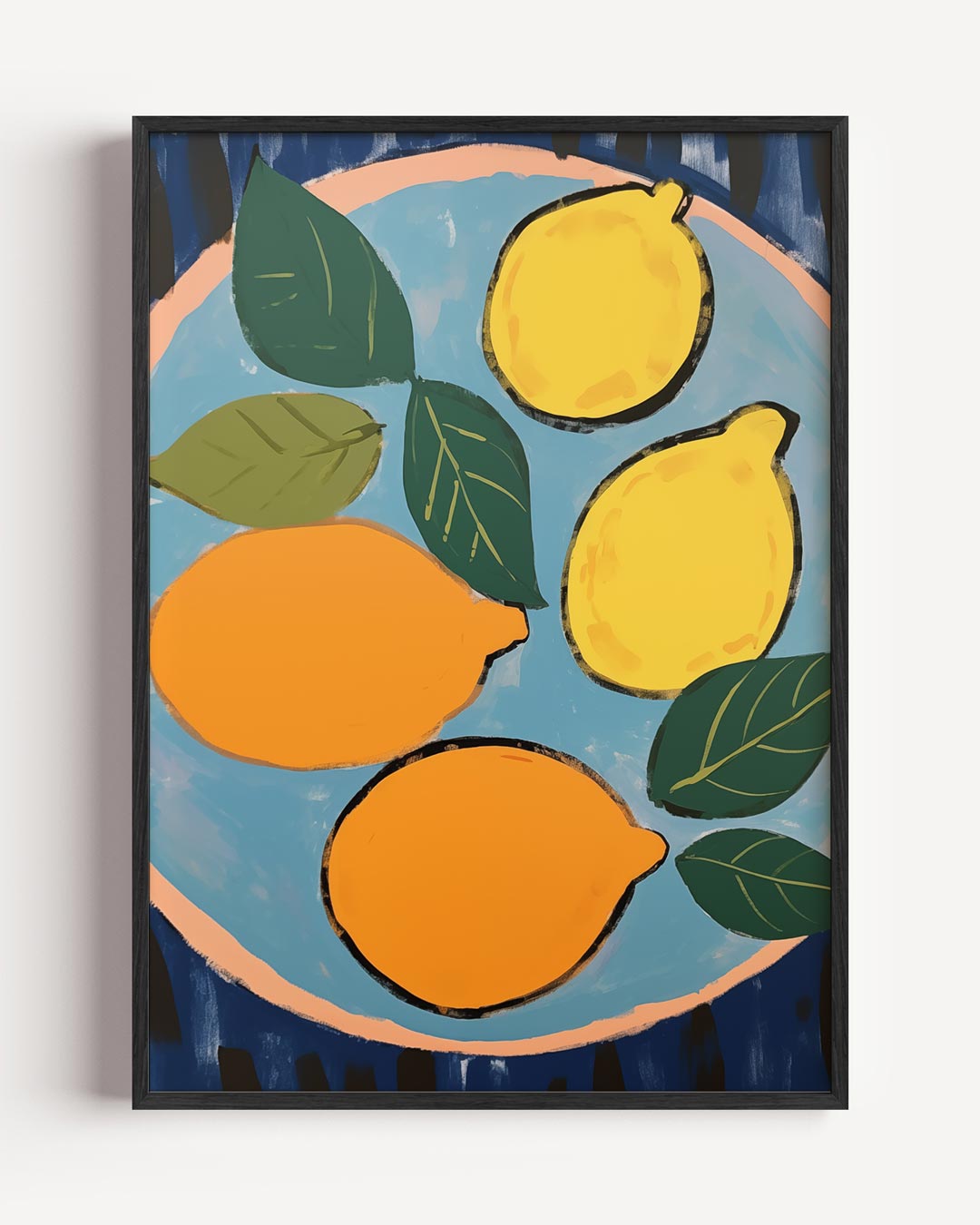 Citrus Bloemenzee – keuken portret poster als wanddecoratie