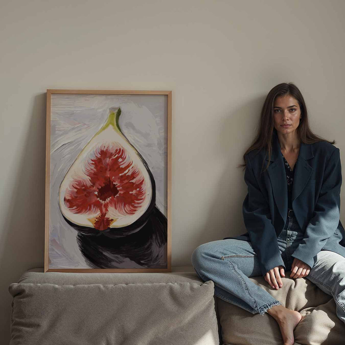 Moderne Vijgenkunst – staande keuken wanddecoratie van WallArtistic