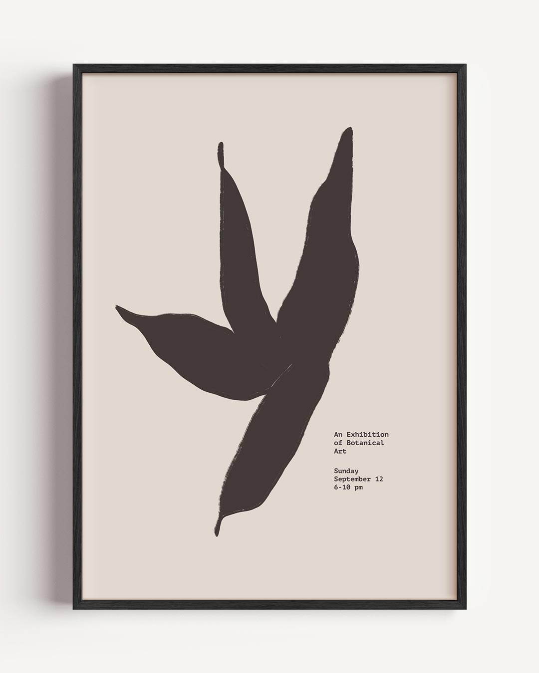 Botanische Kunsttentoonstelling – kleurrijke abstracte portret poster als wanddecoratie