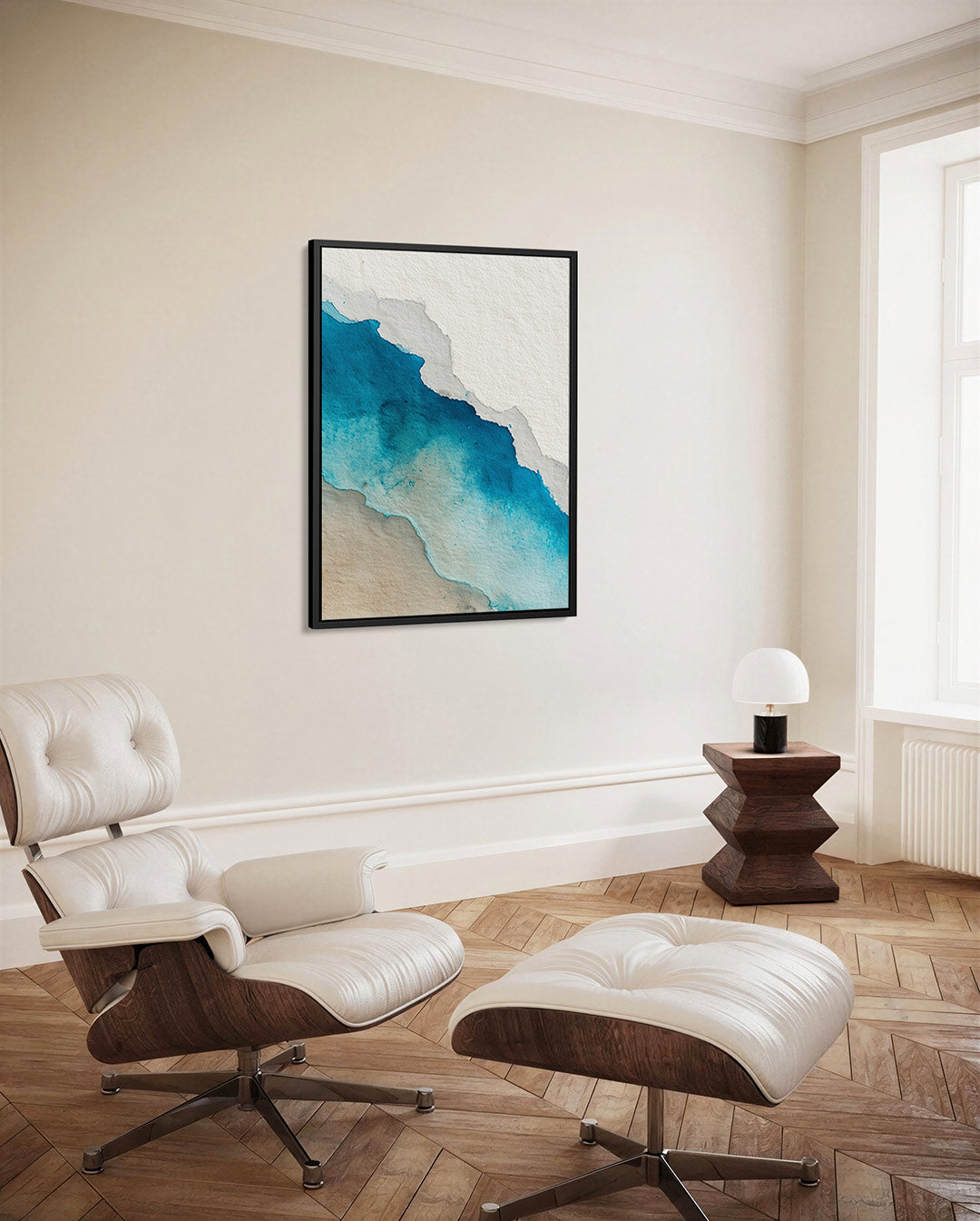 Vloeiende kleurovergangen – staand wanddecoratie kunstwerk