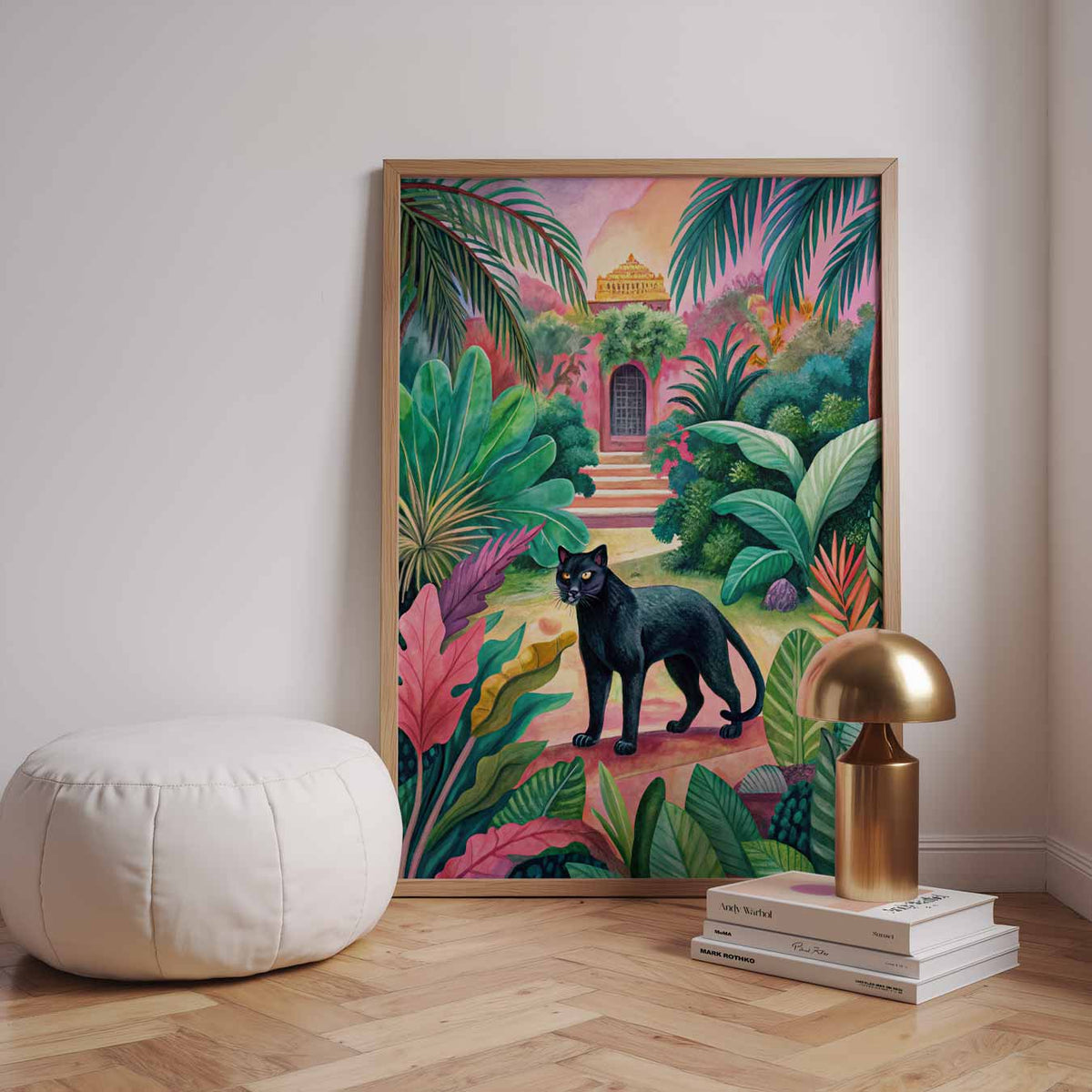 Tropische Panter Paradijs – dieren poster in staand formaat